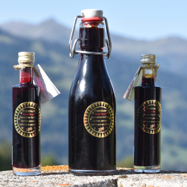 Johannisbeersirup mit Safran kaufen – 50 ml - 200 ml mit Super Negin Safran