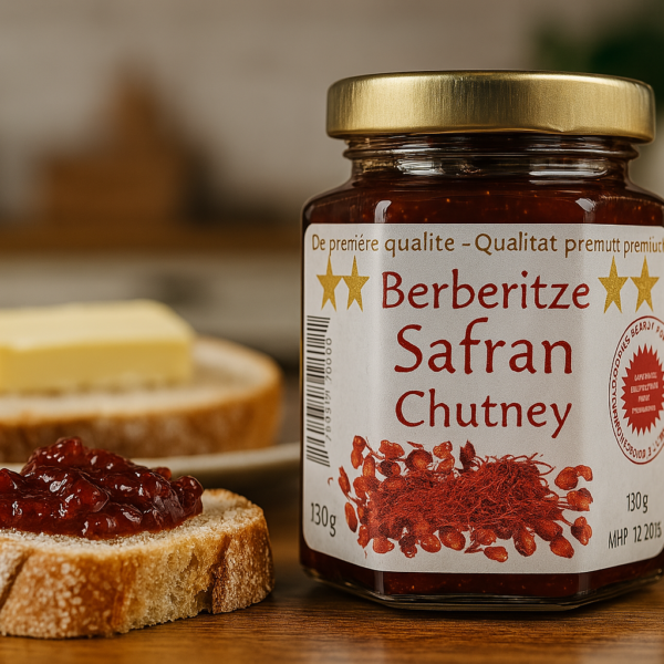 Berberitze Safran Chutney kaufen mit Super Negin Safran