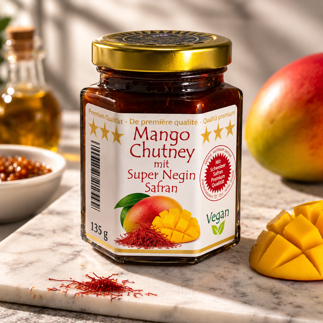 Mango Chutney mit Super Negin Safran – SWISS SAFRAN